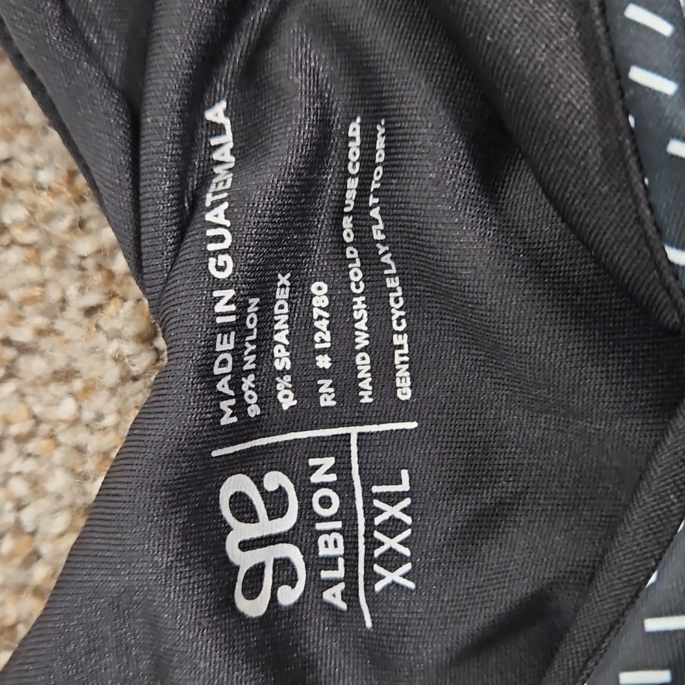 Albion Fit Tied Up Tankini Swim Top In Midnight Dash Size XXXL - Picture 5 of 7